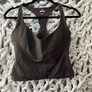 SKIMS Brown Racerback Tank Top